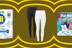 All Detergent pacs, Time and True women's leggings, and Flo-Magic air brush set