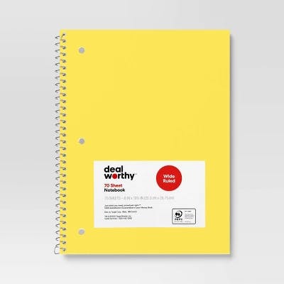 Dealworthy Spiral Notebook