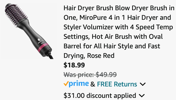  Hair Dryer Brush