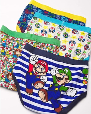 Nintendo Boys' Mario 5 Pack Briefs