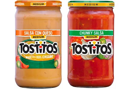 2 Tostitos Salsas or Lay's Dips
