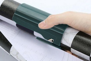 Wrapping Paper Cutter being used