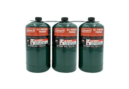 Coleman Propane Gas Cylinder 3-Pack