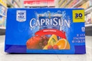 capri sun 30-pack of juice pouches sitting on the floor at target