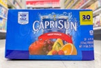 capri sun 30-pack of juice pouches sitting on the floor at target