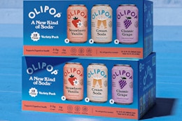 two boxes of olipop soda