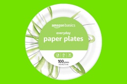 Amazon Basics 100-Count Paper Plates, as Low as $3.99 Each on Amazon  card image
