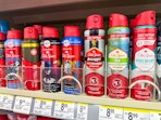 old spice dry sprays on walgreens shelf