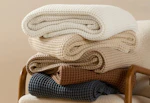Linens & Hutch Waffle Weave Blanket