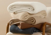 Linens & Hutch Waffle Weave Blanket