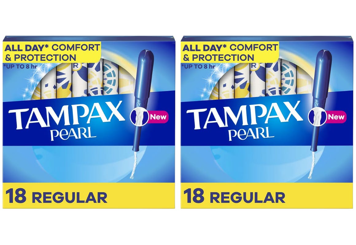 2 Tampax Tampon Boxes