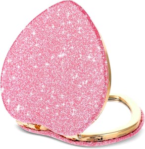 Folding Heart Compact Mirror
