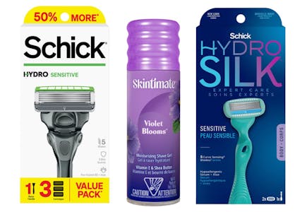 2 Schick + 1 Skintimate