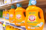 arm & hammer laundry detergent on store shelf