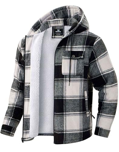 Men's Sherpa-Lined Flannel Jacket