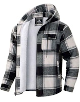 Men's Sherpa-Lined Flannel Jacket