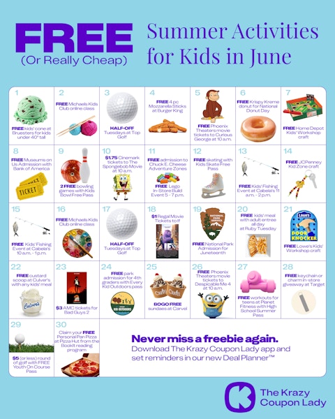 free summer kids activities june 2025