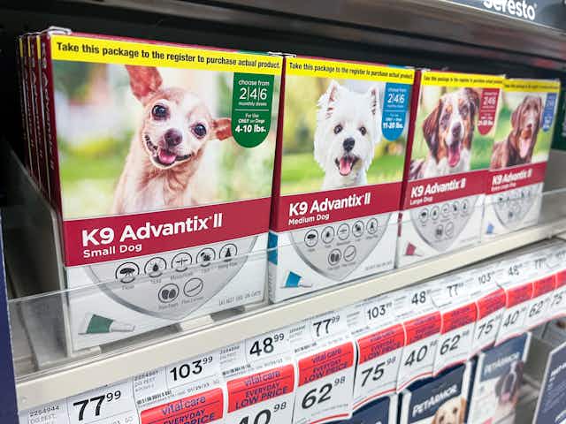 K9 Advantix II 2-Month Flea Treatment, Starting at $19.66 on Amazon card image