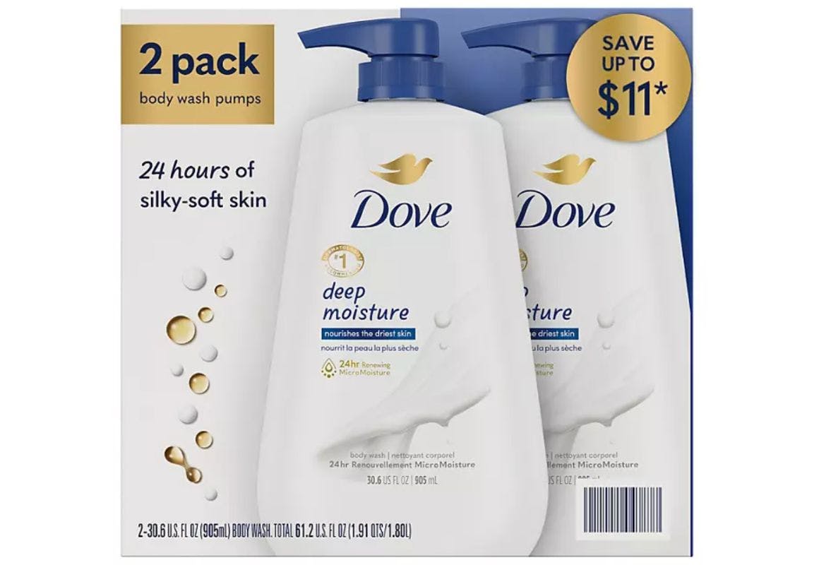 Dove Body Wash 2-Pack