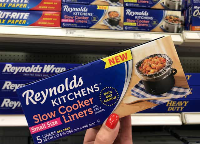 Reynolds Kitchens Slow Cooker Liners, Just $2.96 on Amazon card image