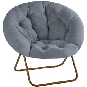 Faux Fur Saucer Chair