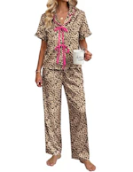 Ekouaer Women's Satin Pajama Set