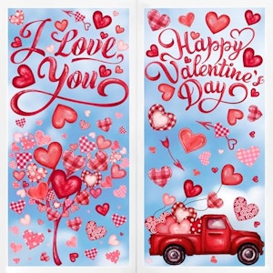 Valentine's Day Window Clings