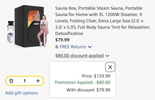 sauna cart