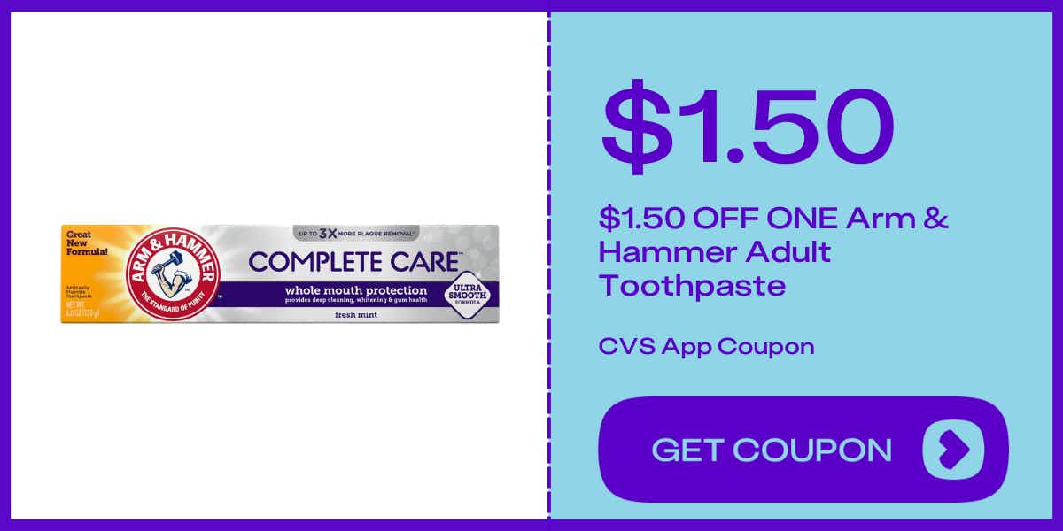 arm & hammer complete care toothpaste