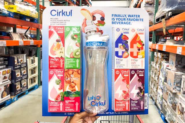 Cirkul Bottle Starter Kit With 8 Flavor Cartridges, Only $29.99 at Costco card image