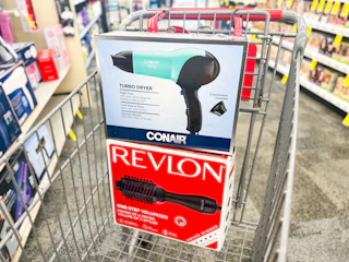 conair and revlon hair tools in cvs cart