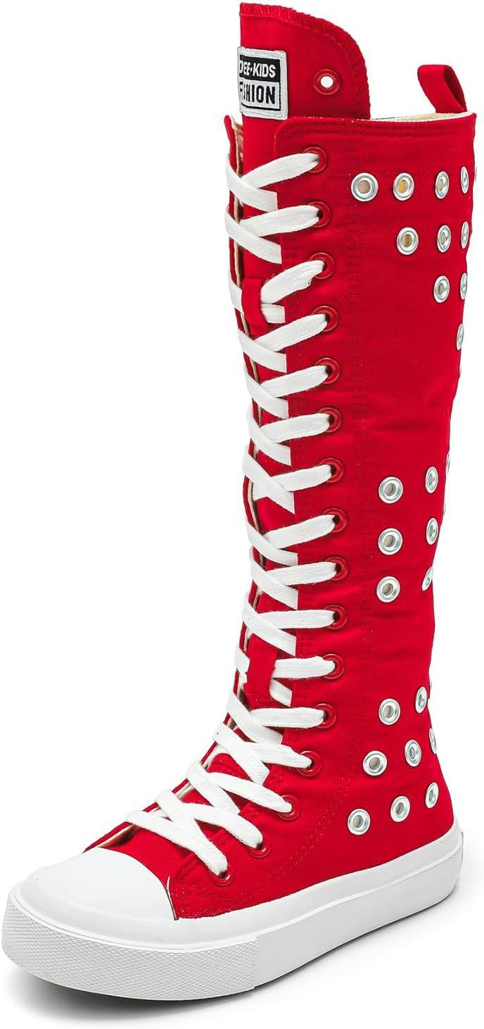 Kids' Knee-High Canvas Boots