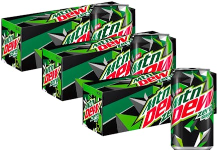 3 Mountain Dew Zero 12-Packs