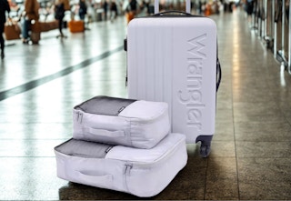 lavendar luggage set