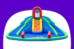 Stock image of the Costway Inflatable Bounce House Pool