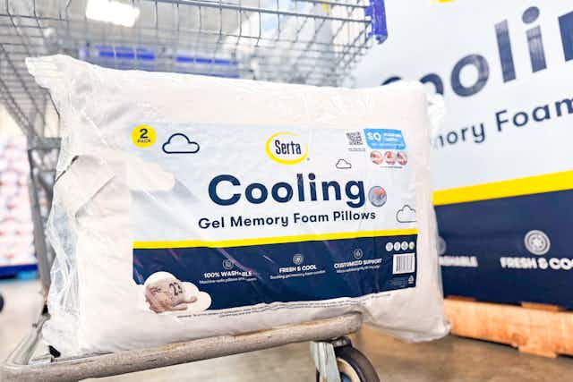 Serta Cooling Gel Memory Foam Pillow 2-Pack, Only $9.98 at Sam's Club card image