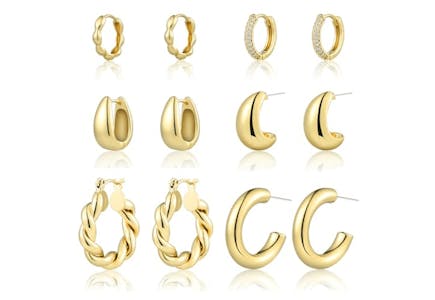 Gold Hoop Earrings