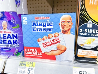 mr. clean magic eraser on walgreens shelf