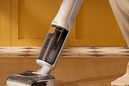a vacuum mop on a hard floor