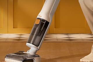 a vacuum mop on a hard floor