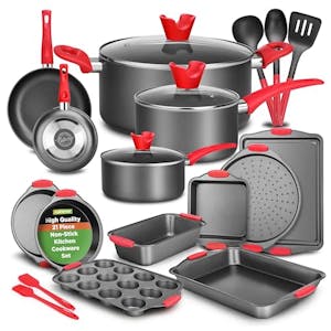 NutriChef 21-Piece Cookware Set