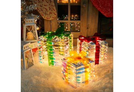 Lighted Christmas Presents