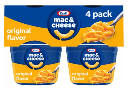 Kraft Mac & Cheese Cups 4-Pack