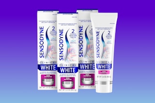 Sensodyne Clinical White Toothpaste on KCL template
