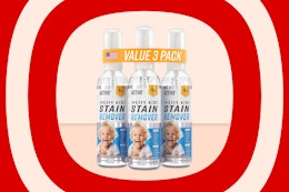 Active Messy Kids Stain Remover Spray 3-Pack, $19 on Amazon ($6 per Spray) card image