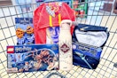 harry potter products in an aldi shopping cart