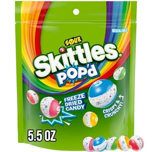 2 Skittles Pop'd Candy Bags