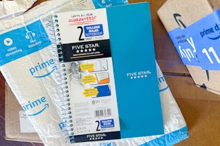 Five Star notebook on Amazon packages