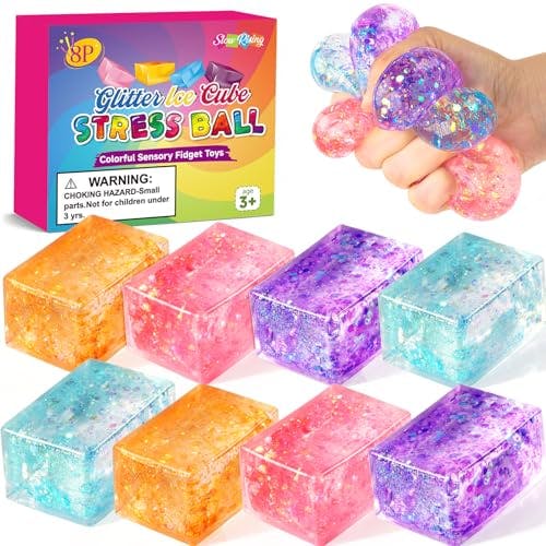 Stress Ice Cube Squishies 8-Pack