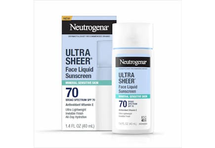 Neutrogena Ultra Sheer Sunscreen